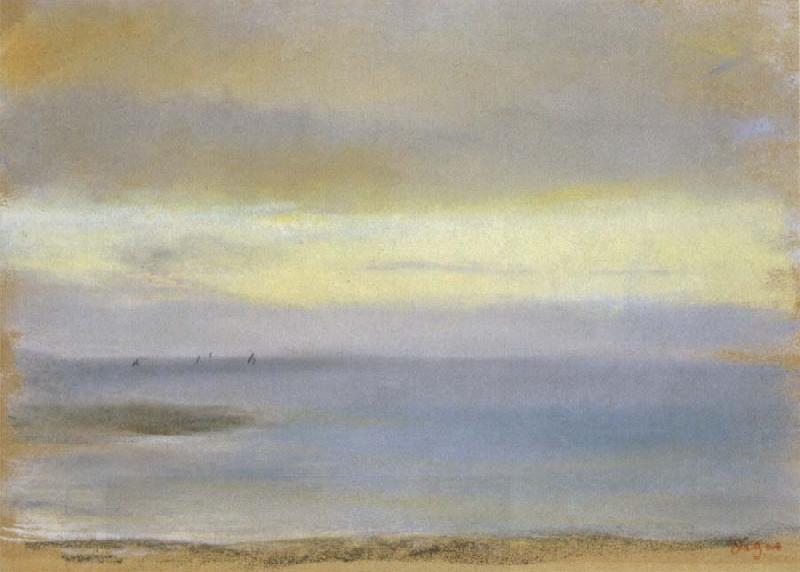 Edgar Degas Marine Sunset